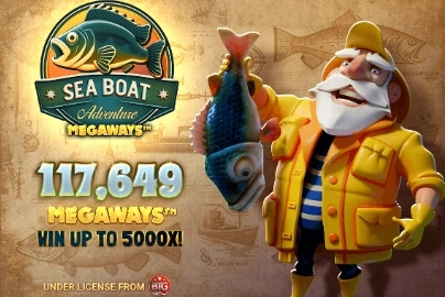 Sea Boat Adventure Megaways slot artwork